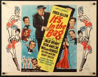 6b0290 IT'S IN THE BAG 1/2sh R1952 Fred Allen, Jack Benny, Don Ameche, Rudy Vallee, murder mystery!