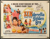 6b0334 SINDERELLA & THE GOLDEN BRA 1/2sh 1964 a brand newd version of the famous fairy tale!