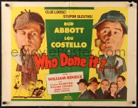 6b0358 WHO DONE IT 1/2sh R1954 wacky Bud Abbott & Lou Costello are clue loose stupor sleuths!