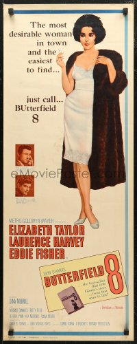 6b0494 BUTTERFIELD 8 insert 1960 callgirl Elizabeth Taylor, most desirable and easiest to find!