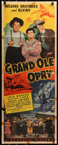 6b0516 GRAND OLE OPRY insert 1940 Weaver Bros & Elviry, Roy Acuff & popular radio artists!