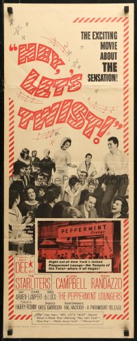 6b0522 HEY LET'S TWIST insert 1962 the rock & roll sensation at New York's Peppermint Lounge!!
