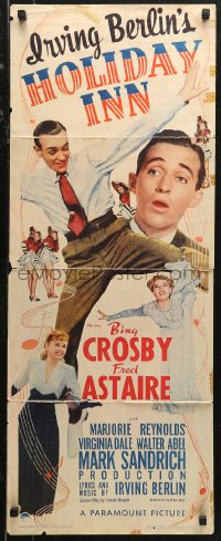 6b0524 HOLIDAY INN insert 1942 Fred Astaire, Bing Crosby, Reynolds, Irving Berlin, ultra rare!