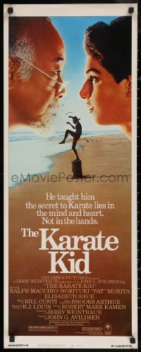 6b0532 KARATE KID insert 1984 Pat Morita, Ralph Macchio, teen martial arts classic!
