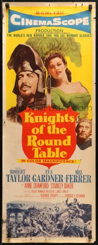 6b0534 KNIGHTS OF THE ROUND TABLE insert 1954 Robert Taylor as Lancelot, Ava Gardner as Guinevere!