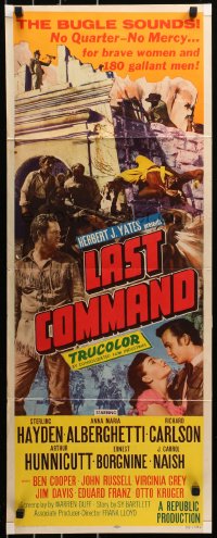 6b0535 LAST COMMAND insert 1955 Sterling Hayden & Anna Maria Alberghetti at the Alamo!