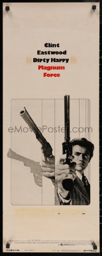 6b0542 MAGNUM FORCE insert 1973 action image of Clint Eastwood as Dirty Harry pointing his huge gun!