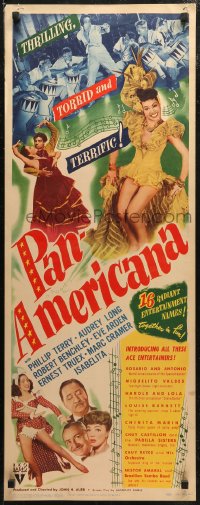 6b0563 PAN-AMERICANA insert 1945 Phillip Terry & lots of South American Latin bands!