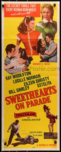 6b0590 SWEETHEARTS ON PARADE insert 1953 Ray Middleton, Lucille Norman, small town romance!