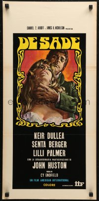 6b0974 DE SADE Italian locandina 1970 different art of Keir Dullea w/ terrified Senta Berger!