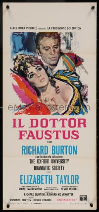 6b0982 DOCTOR FAUSTUS Italian locandina 1968 Elizabeth Taylor & director and star Richard Burton!