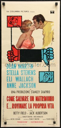 6b1016 HOW TO SAVE A MARRIAGE Italian locandina 1968 Dean Martin, Stevens, Wallach, different!