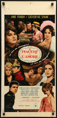 6b1028 LA RONDE Italian locandina 1965 Roger Vadim, sexy Jane Fonda, Catherine Spaak!