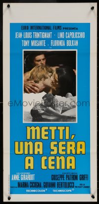 6b1039 LOVE CIRCLE Italian locandina 1969 Patroni's Metti una sera a cena, Jean-Louis Trintignant