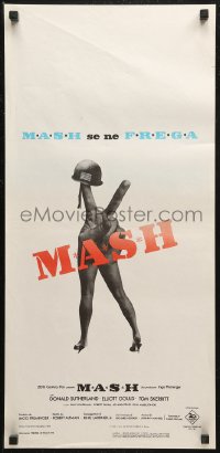 6b1044 MASH Italian locandina 1970 Elliott Gould, Korean War classic directed by Robert Altman!