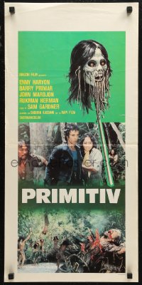 6b1061 PRIMITIVES Italian locandina 1978 Primitif, wild different Indonesian cannibal horror art!