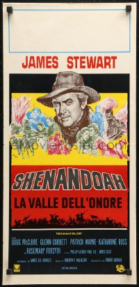 6b1070 SHENANDOAH Italian locandina 1965 James Stewart, Civil War, great different artwork!