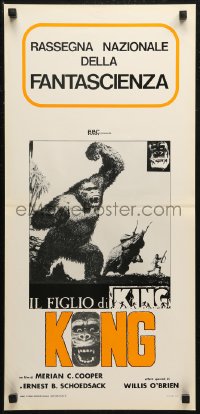 6b1073 SON OF KONG Italian locandina R1976 completely different art of the giant ape on rampage!