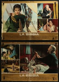 6b0919 BIBLE group of 3 Italian 18x27 pbustas 1967 John Huston, all wonderful different portraits!