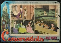6b0930 CINDERELLA Italian 18x25 pbusta R1950s Walt Disney classic romantic musical fantasy cartoon!