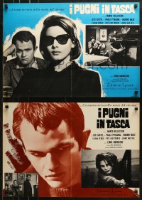 6b0887 FISTS IN THE POCKET group of 6 Italian 18x27 pbustas 1965 I pugni in tasca, Marco Bellocchio!