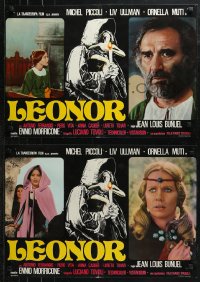 6b0882 LEONOR group of 6 Italian 18x27 pbustas 1975 Ullman, Piccoli, directed by Juan Luis Bunuel!