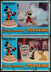6b0894 MICKEY MOUSE JUBILEE SHOW group of 5 Italian 18x26 pbustas 1979 Walt Disney, Mickey & Goofy!