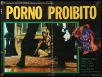 6b0926 PARTY AT KITTY & STUD'S Italian 19x25 pbusta 1980 sleazy sex movie with Stallone!