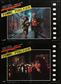 6b0852 PUBLIC WOMAN group of 8 Italian 18x26 pbustas 1984 Zulawski's La Femme Publique, Kaprisky!