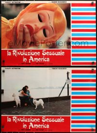 6b0835 SEX O'CLOCK USA group of 12 Italian 18x26 pbustas 1979 completely different wacky images!