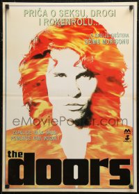 6b0748 DOORS Yugoslavian 20x28 1990 cool image of Val Kilmer as Jim Morrison, directed by Oliver Stone!