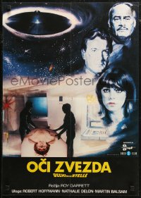 6b0753 EYES BEHIND THE STARS Yugoslavian 19x27 1979 Gariazzo's Occhi Dalle Stelle, Avelli sci-fi art