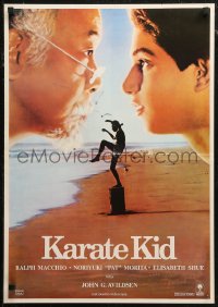 6b0769 KARATE KID Yugoslavian 19x27 1984 Pat Morita, Ralph Macchio, teen martial arts classic!