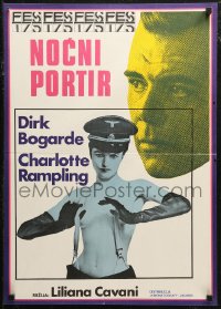 6b0784 NIGHT PORTER Yugoslavian 19x27 1975 Il Portiere di notte, Dirk Bogarde, Charlotte Rampling!