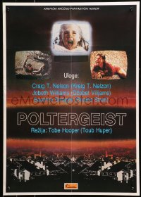 6b0791 POLTERGEIST Yugoslavian 19x27 1982 Tobe Hooper, Steven Spielberg, the first real ghost story