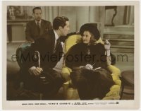 6c0801 ALWAYS GOODBYE color-glos 8x10 still 1938 smoking Barbara Stanwyck staring at Cesar Romero!