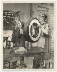 6c0889 AMOS 'n' ANDY 7.25x9 radio publicity still 1930s Charles Correll & Freedman Gosden with tire!