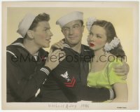 6c0802 ANCHORS AWEIGH color 8x10.25 still 1945 sailors Frank Sinatra & Gene Kelly w/Kathryn Grayson!