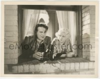 6c0919 BEAST OF THE CITY 8x10.25 still 1932 sexy Jean Harlow looks at Wallace Ford drinking beer!