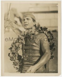 6c0927 BEN-HUR 8x10.25 still 1925 wonderful portrait of Ramon Novarro with wreath after race!