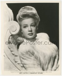 6c0934 BETTY HUTTON 8.25x10 still 1946 glamorous c/u of the leading lady in fur coat by Bud Fraker!