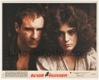 6c0843 BLADE RUNNER 8x10 mini LC #8 1982 great close portrait of Harrison Ford & Sean Young!