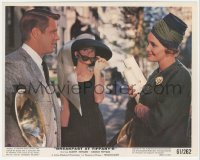 6c0805 BREAKFAST AT TIFFANY'S color 8x10 still 1961 Audrey Hepburn between Peppard & Patricia Neal!