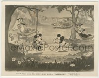 6c0971 CAMPING OUT 8x10.25 still 1934 Disney cartoon, Mickey & Minnie playing banjo & harmonica!