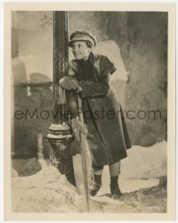 6c0982 CHRISTMAS CAROL 8x10.25 still 1938 full-length Terry Kilburn as Tiny Tim holding crutch!