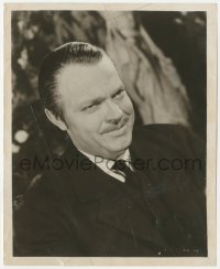 6c0985 CITIZEN KANE 8.25x10 still 1941 smiling portrait of Orson Welles with mustache as Kane!