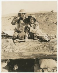 6c1043 DOUGHBOYS 7.25x9.25 still 1930 great c/u of Buster Keaton cupping his ear by Sally Eilers!