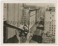 6c1069 FEET FIRST 8x10.25 still 1930 Harold Lloyd hanging over busy Los Angeles street!