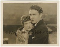 6c1078 FOUR WALLS 8x10.25 still 1928 great close up of John Gilbert holding scared Joan Crawford!