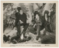 6c1081 FRANKENSTEIN MEETS THE WOLF MAN 8x10 still R1949 Lon Chaney & monster Bela Lugosi in cave!